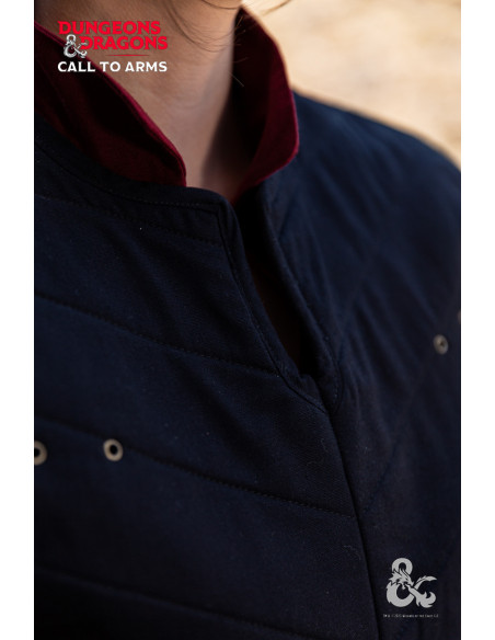 Chaleco medieval del Guerrero, negro