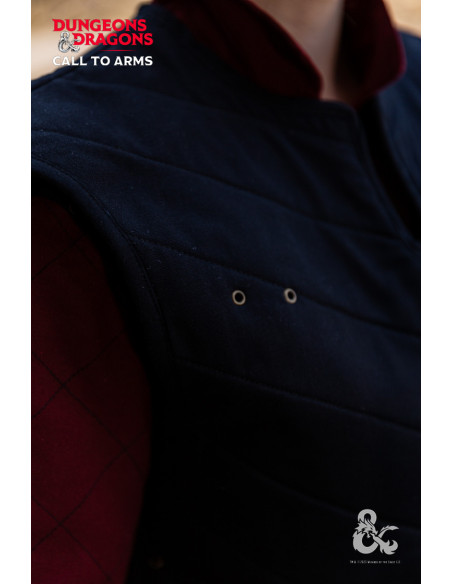 Chaleco medieval del Guerrero, negro