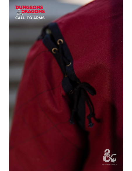 Middelalderkrigertunika, bordeaux-sort