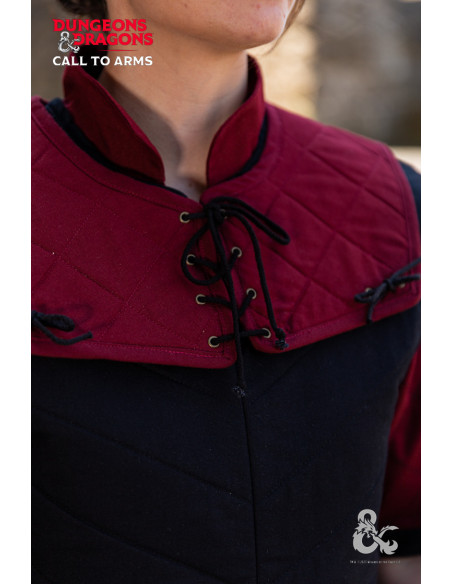 Gorjal medieval del Guerrero, burdeos