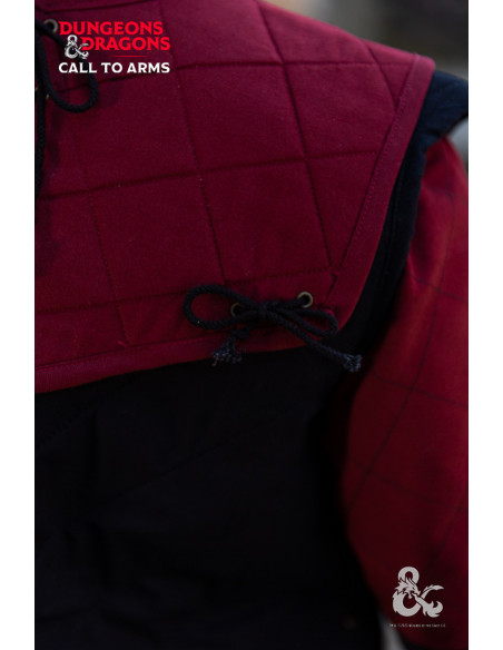 Medieval Warrior's Gorget, bordeaux