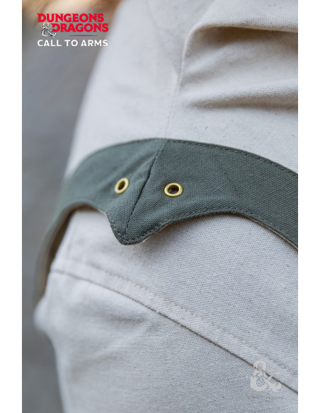 Medieval Cleric's tunika, naturlig hvid