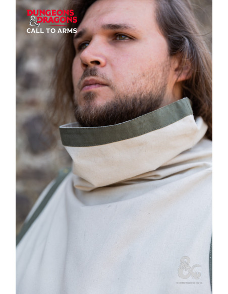 Túnica medieval de Clérigo, blanco...