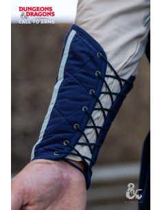Brazaletes medievales de Clérigo, azul 2