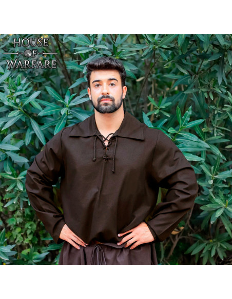 Camisa medieval algodón modelo Mario,...