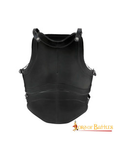 Coraza clásica Fantasía cuatro placas, acero negro
