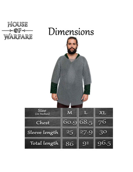 Cota de malla acero dulce modelo...