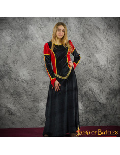 Vestido medieval largo modelo Constance