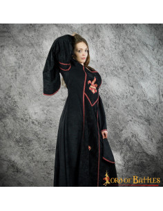 Middelalderkjole med fleur-de-lis design, model Blanca 2