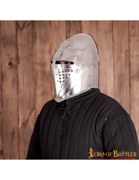 1300-tals ridderbassin med visir (16...