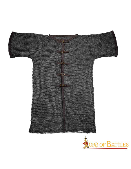 Kurzarm-Kettenhemd mit Riemen (9 mm)