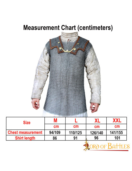 Lorica Hamata gemaakt van staalgaas...