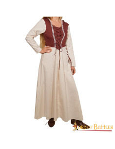 Vestido medieval algodón modelo doncella