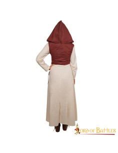 Vestido medieval algodón modelo doncella 2