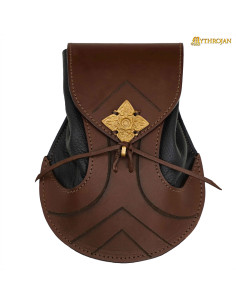 Bolsa élfica en cuero modelo Elven (21,5 x 15,2 cm.)
