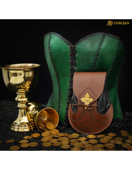 Bolsa élfica en cuero modelo Elven...