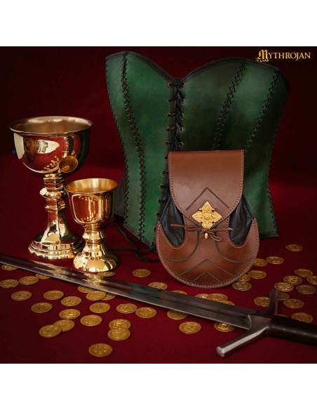 Bolsa élfica en cuero modelo Elven...