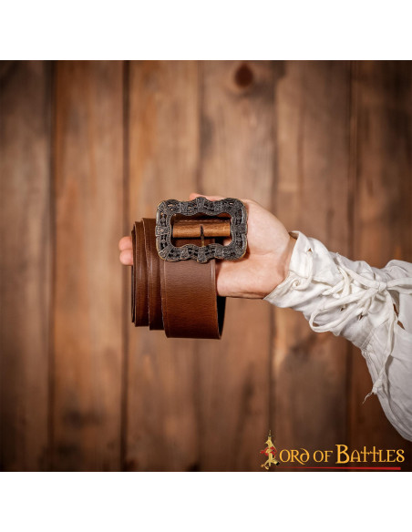Leren riem Captain Jack Sparrow - bruin