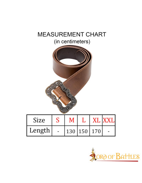 Kaptajn Jack Sparrow læderbælte - brun