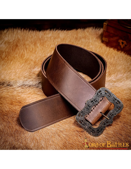 Leren riem Captain Jack Sparrow - bruin