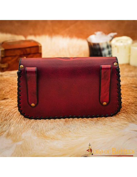 Bolso riñonera vikinga en cuero...