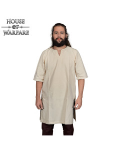 Klassieke Vikingtuniek voor heren in natuurlijke kleur