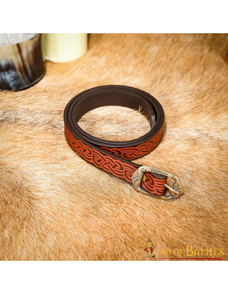 Mittelalterlicher Ledergürtel mit...