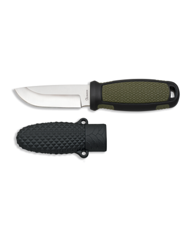 Cuchillo marca Albainox verde - negro (14.30 cm.)