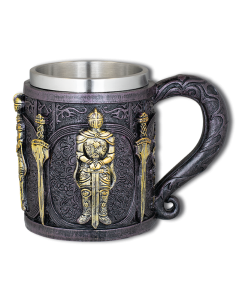 Sort Templar model harpikskrus - guld