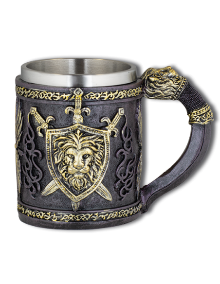 Taza de resina fantasía modelo escudo...