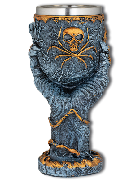 Fantasy-Harzbecher-Handmodell, grau -...