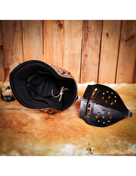 Zwart gewatteerde voering voor...