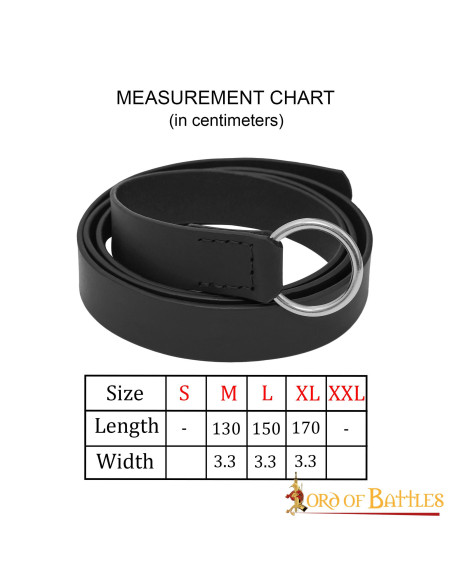 Cinturón medieval cuero hebilla...