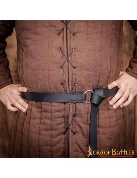 Cinturón medieval cuero hebilla...