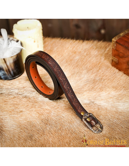 Håndlavet middelalderbælte med...