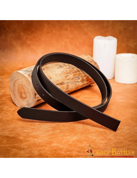 Middeleeuwse bruinleren riem zonder...