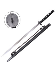 Katana ornamental con funda negra para colgar