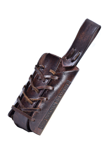 0,33 l Bierflaschenhalter. in braun