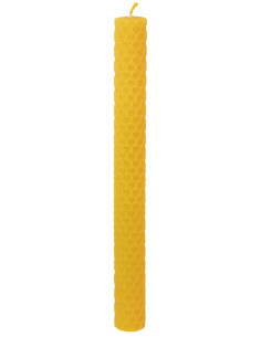 Bijenwas stompkaars, 4 uur. (20x2 cm.) 2
