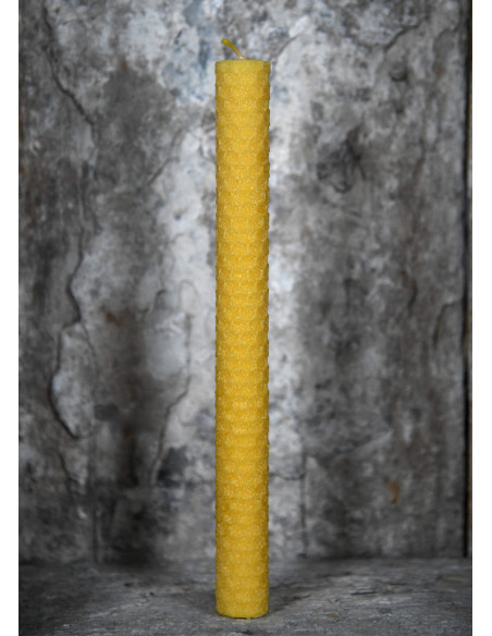 Bivoks søjlelys, 4 timer. (20x2 cm.)