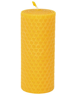 Vela de pilar de cera de abejas, 6 horas. (10x4 cm.) 2