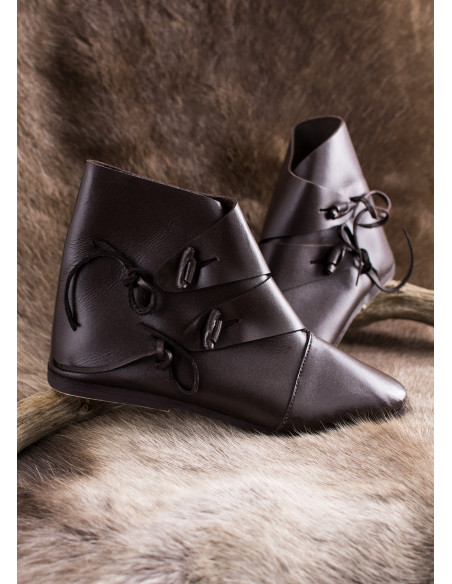 Botines medievales Jorvik, marrón oscuro Botines medievales Jorvik, marrón oscuro
