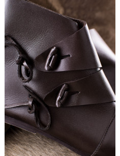Jorvik mittelalterliche Stiefeletten, dunkelbraun 2