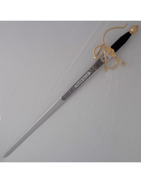 Espada Colada Cid, dorada