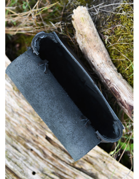 Middeleeuwse heuptas, zwart leer...