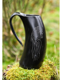 Viking ølkrus heste i horn (650-800 ml.) 2