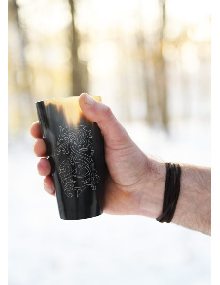 Wikingerbecher Fenrir-Wolf in...