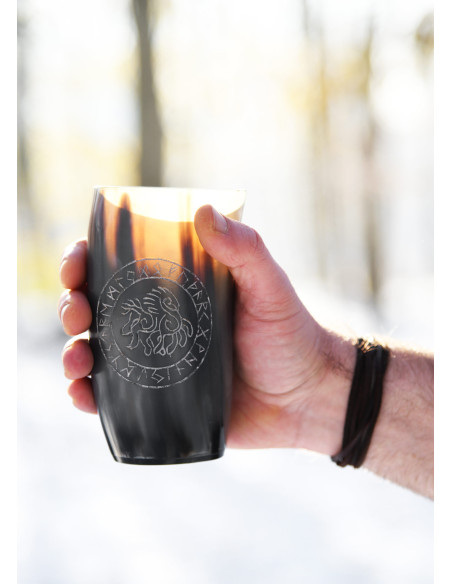 Viking glas met Sleipnir paard op...