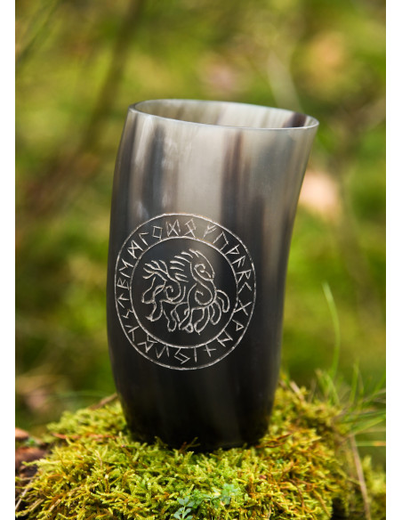 Vikingeglas Sleipnir hest i...