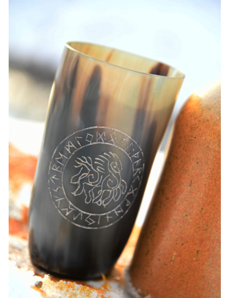 Viking glas met Sleipnir paard op...